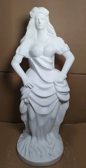 Pomba Gira Maria Mulambo Imagem Tata Mulambo em Gesso Cru