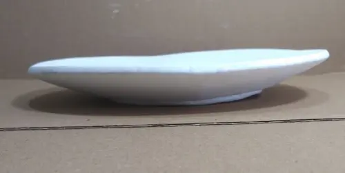 Prato Liso Escultura em Gesso Cru para Festa Grega 23x23cm