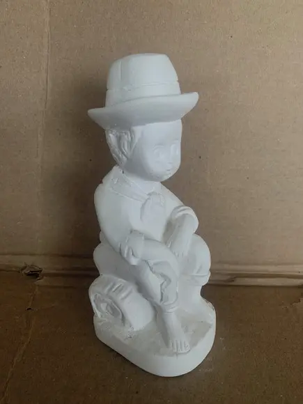 Preto Velho Baby Imagem Preto Velho Criança em Gesso Cru