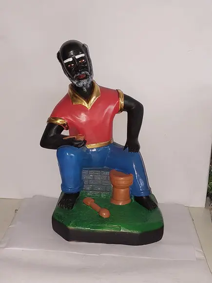 Preto Velho do Pilão Deitado Imagem Mestre do Pilão Deitado