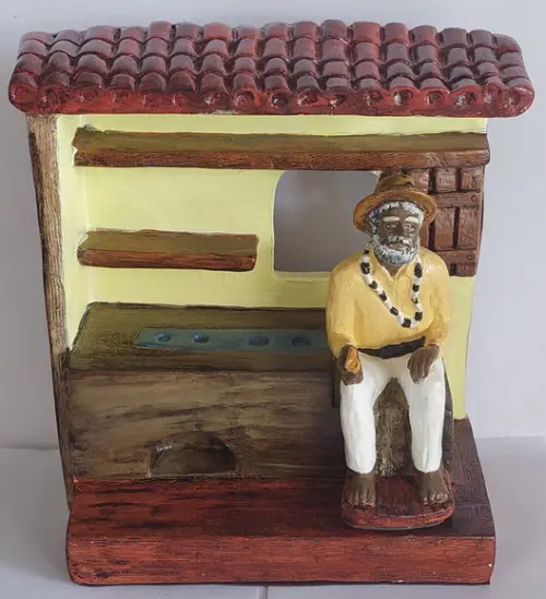 Preto Velho na Casinha Imagem de Preto Velho Dentro Cozinha