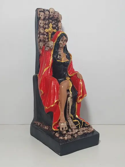 Rosa Caveira no Trono Imagem Pomba Gira Rosa Caveira Sentada
