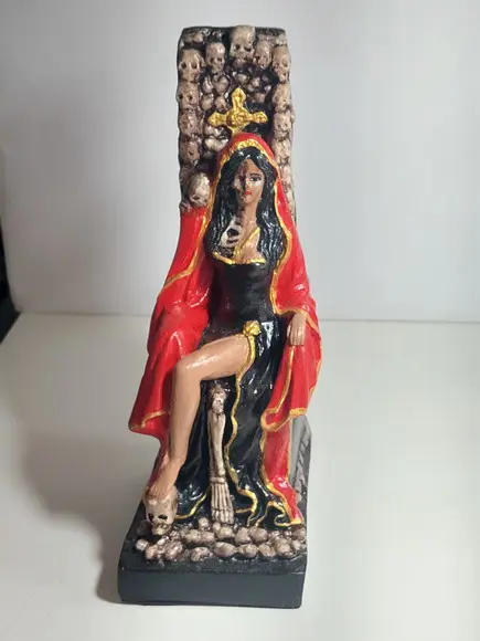 Rosa Caveira no Trono Imagem Pomba Gira Rosa Caveira Sentada