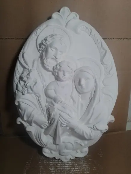Sagrada Família Imagem Mandala Jesus Maria Placa de Parede