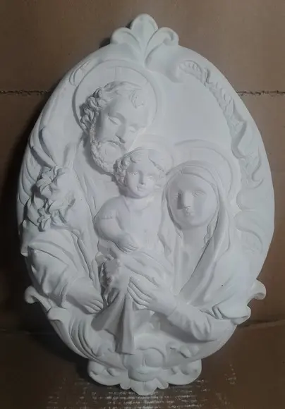 Sagrada Família Imagem Mandala Jesus Maria Placa de Parede