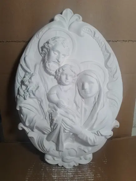Sagrada Família Imagem Mandala Jesus Maria Placa de Parede