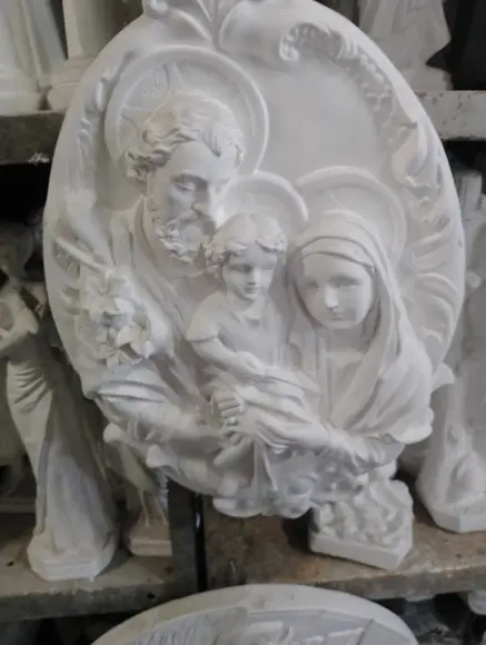 Sagrada Família Imagem Mandala Jesus Maria Placa de Parede