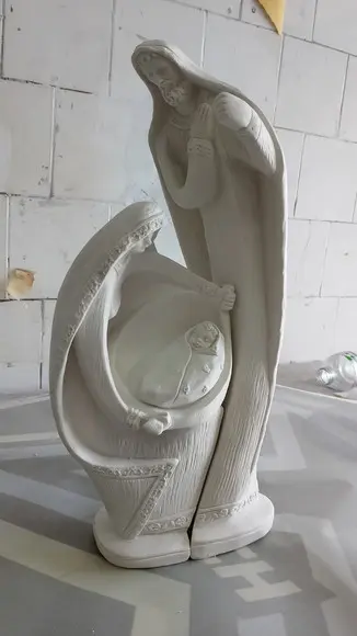 Sagrada Família Imagem Presépio de Encaixe 32cm 2 Peças