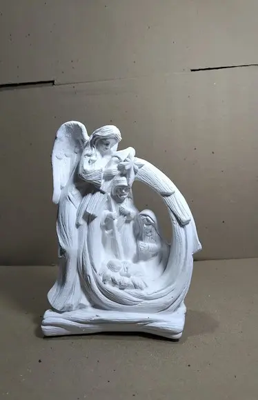 Sagrada Família Imagem Sagrada Familia com Anjo