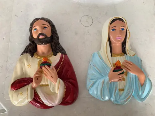 Sagrado Coração de Maria e Sagrado Jesus Placas de Parede