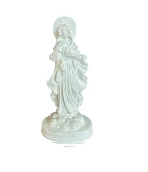 Sagrado Coração de Maria Escultura de Maria com Aurea