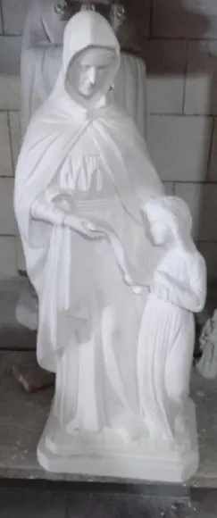 Santa Ana Imagem Santa Anna Escultura com 60cm em Gesso Cru