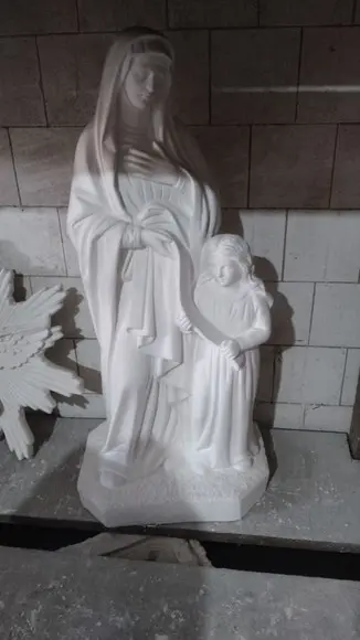 Santa Ana Imagem Santa Anna Escultura Gesso Cru 80cm