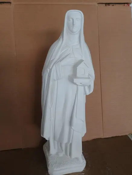 Santa Efigênia Imagem Santa Efigenia em Gesso Cru