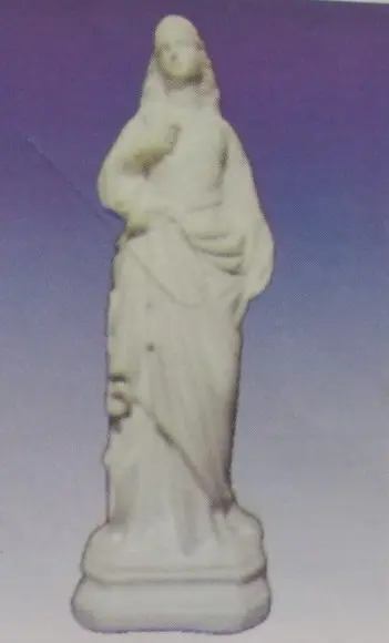 Santa Filomena Imagem Santa Filomena em Gesso Cru