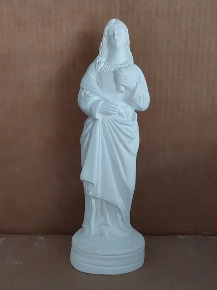 Santa Luzia em Gesso Cru para Pintar