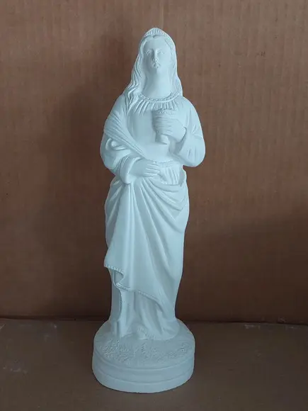 Santa Luzia em Gesso Cru para Pintar