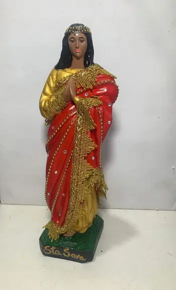 Santa Sara de Kali Imagem Santa Sara com Pedraria Vermelha