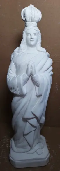 Santa Sara Imagem Santa Sara de Kali Escultura em Gesso Cru