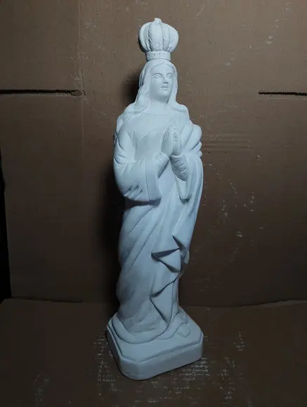 Santa Sara Imagem Santa Sara de Kali Escultura em Gesso Cru