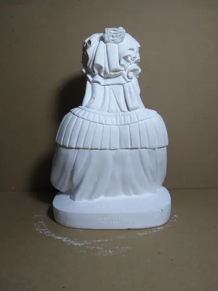 Santa Sara Imagem Santa Sara Kali em Busto no Gesso Cru