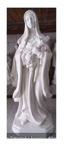 Santa Terezinha Imagem Santa Teresinha Barroca Escultura 40c