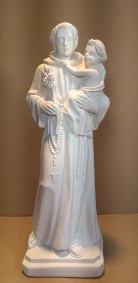 Santo Antônio Imagem Santo Antonio em Gesso Cru