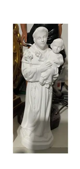 Santo Antonio Imagem Santo Antônio em Gesso Cru