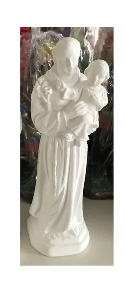 Santo Antonio Imagem Santo Antônio em Gesso Cru