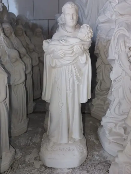 São Benedito Imagem Santo São Benedito 20cm