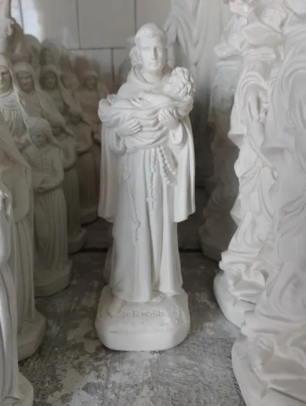 São Benedito Imagem Santo São Benedito 20cm