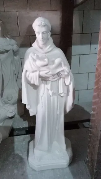 São Benedito Imagem São Benedito Escultura Grande Santo 60cm