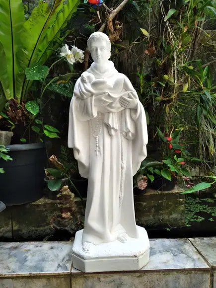 São Benedito Imagem São Benedito Escultura Grande Santo 60cm