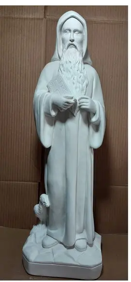 São Bento Imagem São Bento Grande em Gesso Cru 60cm
