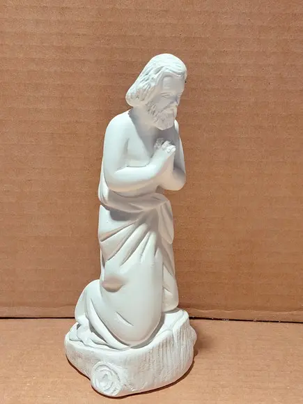 São Cipriano Imagem Santo São Cipriano em Gesso Cru