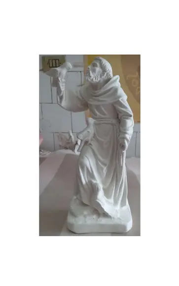 São Francisco Imagem São Francisco com Pássaro na Mão