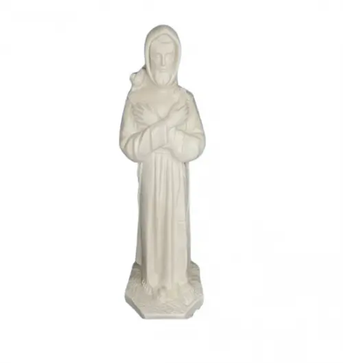 São Francisco Imagem São Francisco com 80cm de Altura Gesso