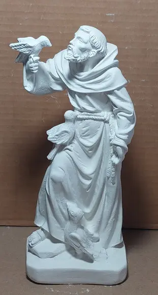 São Francisco Imagem São Francisco com Pássaro na Mão