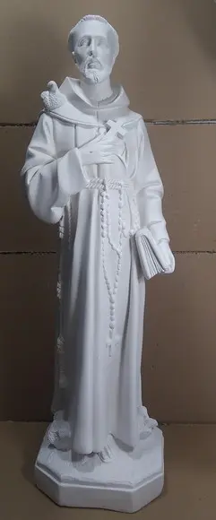 São Francisco Imagem São Francisco de Assis Grande com 60cm