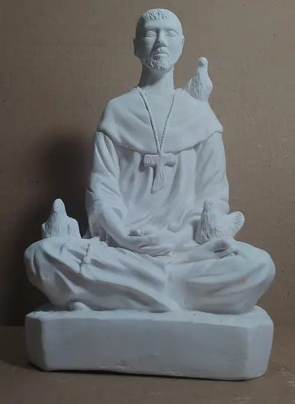 São Francisco Meditando Imagem São Francisco com Animais
