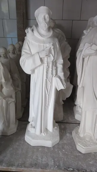 São Francisco Imagem São Francisco de Assis Grande com 60cm