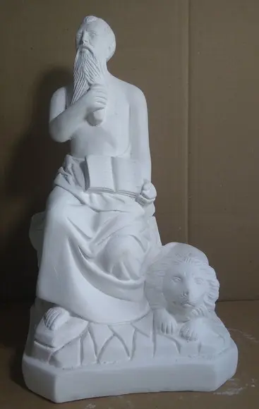 São Geronimo Imagem Santo São Jeronimo Gesso Cru