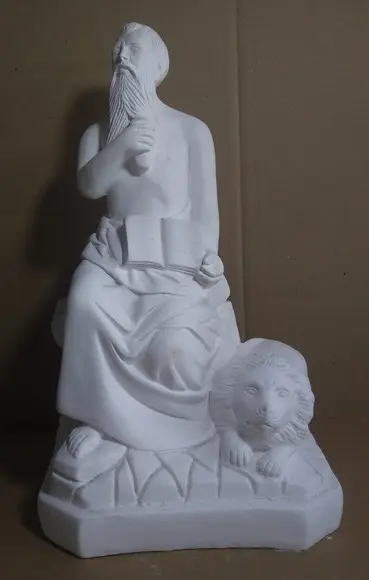 São Geronimo Imagem Santo São Jeronimo Gesso Cru