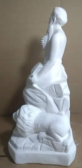 São Geronimo Imagem Santo São Jeronimo Gesso Cru