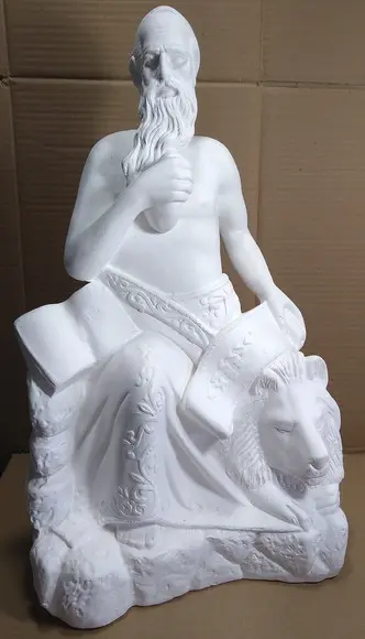 São Geronimo Imagem Xangô da Umbanda Santo Jeronimo Gesso