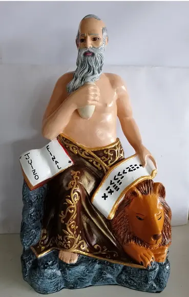 São Jerônimo Imagem São Gerônimo Xangô Santo Grande 55cm