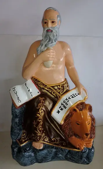 São Jerônimo Imagem São Gerônimo Xangô Santo Grande 55cm