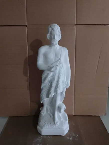 São João Batista Imagem Santo São João Batista Gesso Cru 40c