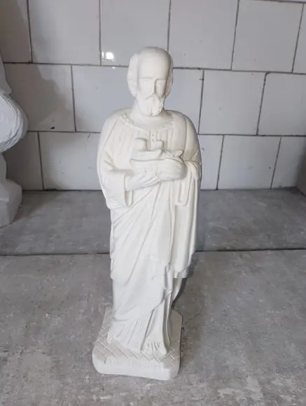 São Joaquim Imagem em Gesso Cru São Joaquim Escultura C/30cm