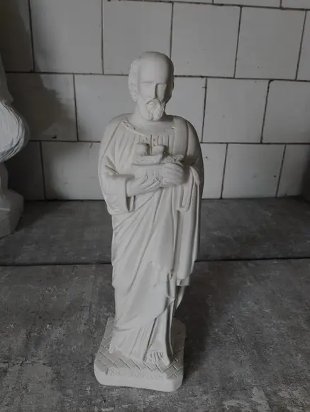 São Joaquim Imagem em Gesso Cru São Joaquim Escultura C/30cm